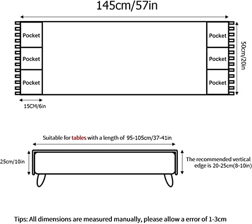 Couvreur de table basse anti-rayures et protection supérieure pour machine à laver en lin - 6