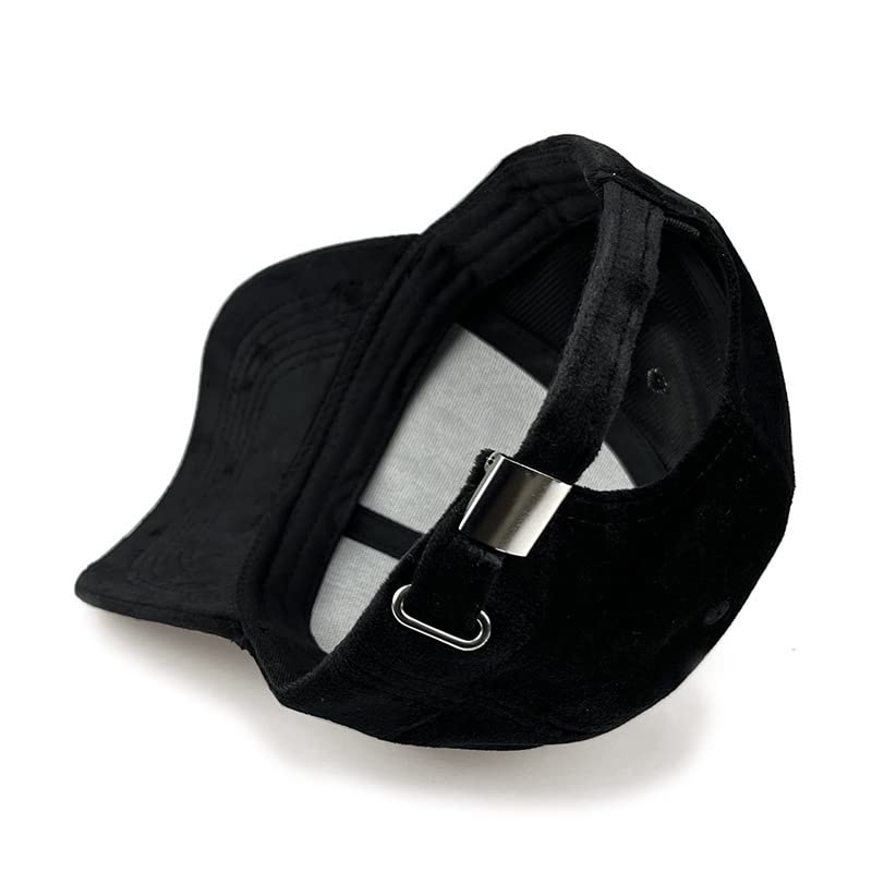 Womens-Winter-Fall-Classic-Style-Velvet-Baseball-Cap-6-Panel-Fashionable-Adjustable-Sports-Hat-for-Women