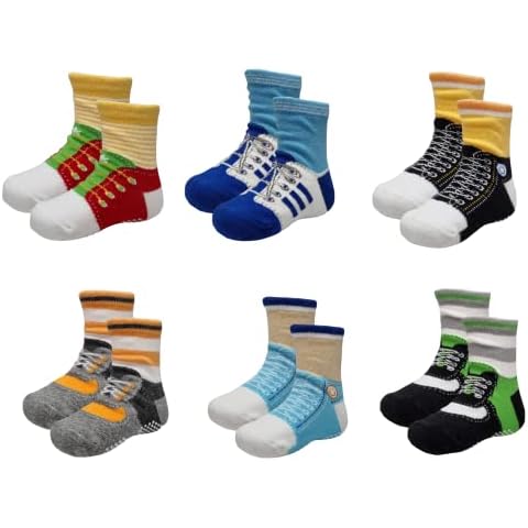 Colourful Baby World Baby Boys Anti-slip Socks Cover