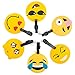 Remebe 6 Pièce Emoji Étiquettes de Bagage de Voyage, Étiquettes Valise, Accessoires Voyage, Porte-étiquettes d'identification de PVC pour Le Sac à Dos, Porte-étiquettes d'étiquette d'identification