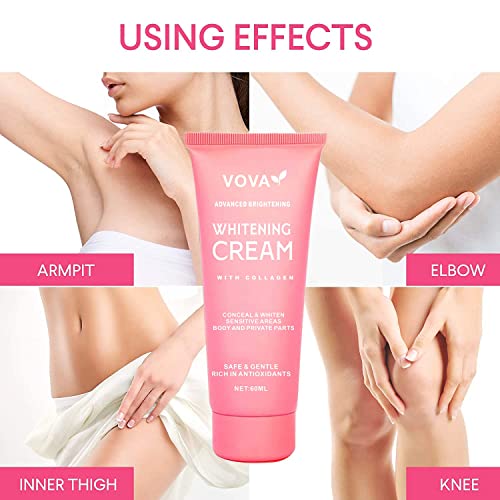 Roushun Bright Brightening Cream - Brighten & Moisturizes Armpit, Neck, Knees, Between Legs - Body Moisturizer Intimate Skin Cream, 2.02 Fl Oz (Pack Of 1) #TOP4