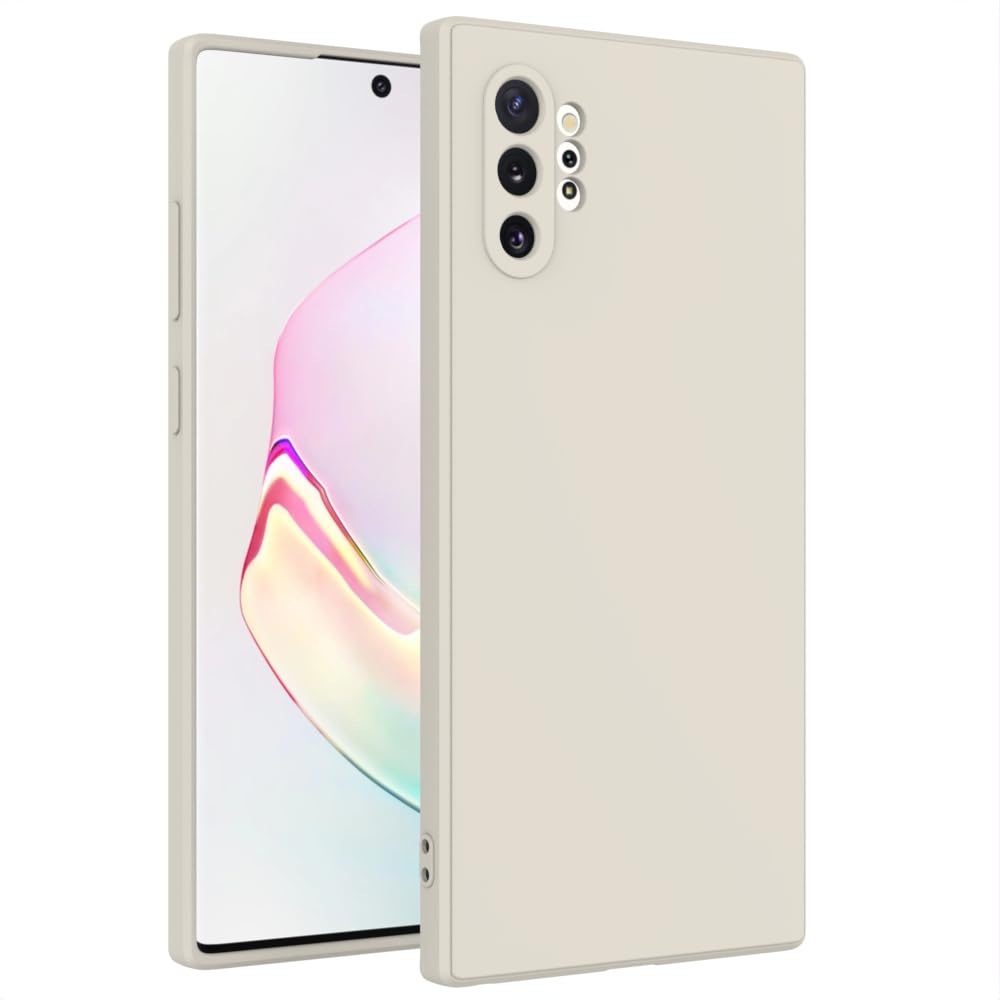 for Samsung Galaxy Note 10 Plus Case White, Scratch Resistant with Soft Touch, Slim Thin Phone Cover for Samsung Galaxy Note 10 Plus