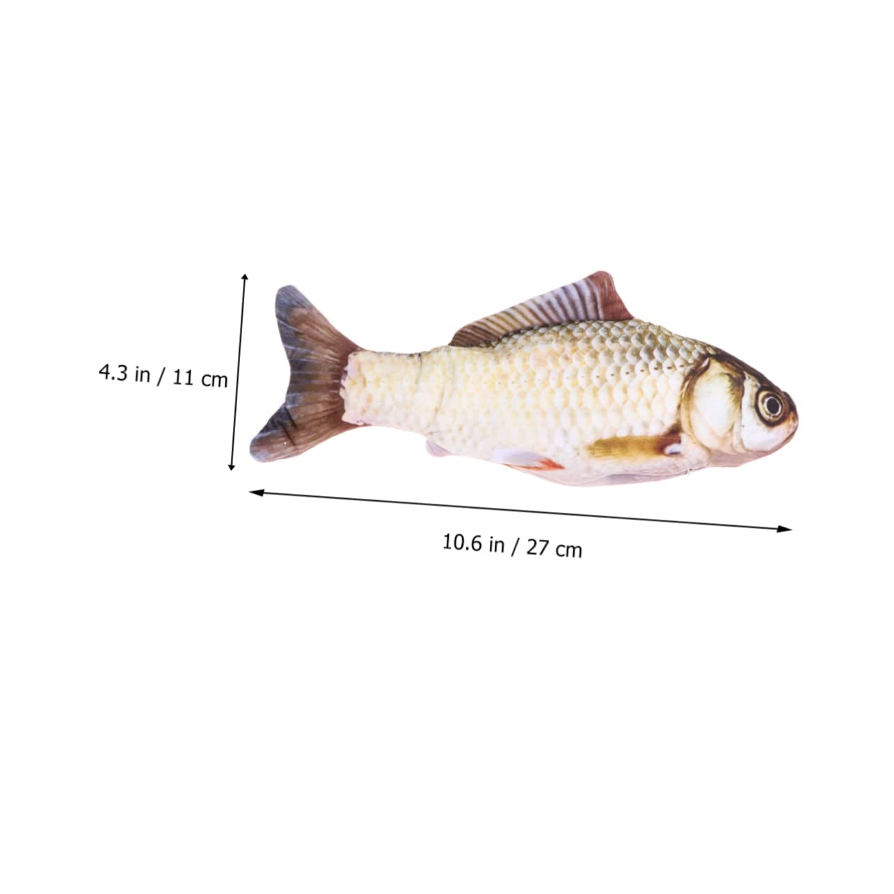 INOOMP 3pièces Jouet Électrique pour Chats Poisson Sautant Rechargeable USB Simulation Réaliste Jouet Amusant pour Chats Stimule Activité Et Évite Les Griffures Carpe