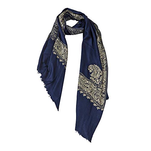 De Kulture works Himalayan Hand Woven Kashmir 100% Pashmina Wool Stole/Shawl/Scarf Cover