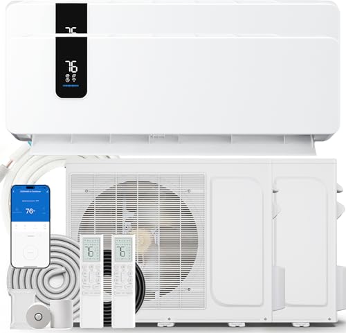 YITAHOME 24000 BTU Mini Split AC/Heating System 20 SEER2 12000 BTU*2