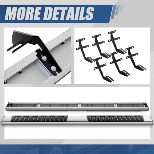 Estribos laterales para Ford F-Series 2015-2025 acero inox miniatura 6