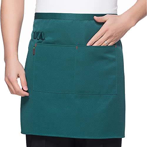 DNLKWGO Delantales de cocina para hombre y mujer, delantales de cintura para camarera, forro polar verde con licencia oficial de star wars silent one crew., talla única