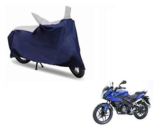 Auto Hub 100% Waterproof Bike Body Cover for Bajaj Pulsar AS 150 - Navy/Silver (B074KFJZ2V) Amazon Price History, Amazon Price Tracker