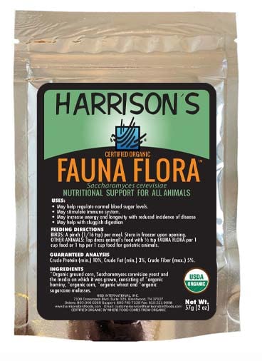 Harrison's Fauna Flora 2 Oz. A Source of Live, Naturally Occurring Enzymes for Birds