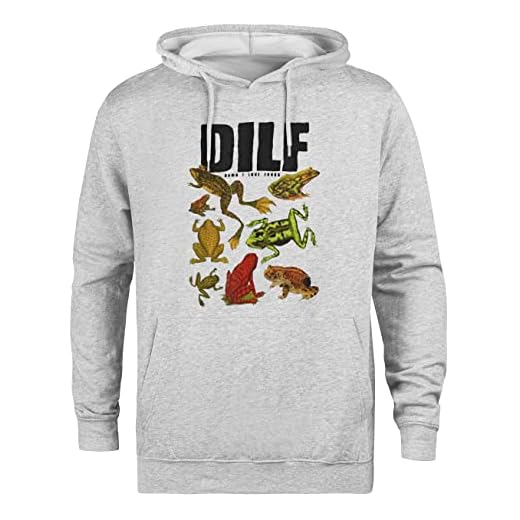 Kwantees DILF Damn I Love Frogs Chaqueta con Capucha Ecológica Unisex Gris