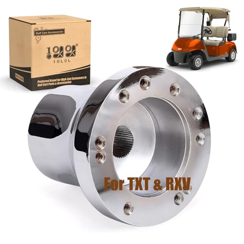 Adaptateur volant Ezgo en aluminium billette à 6 trous pour voiture de golf