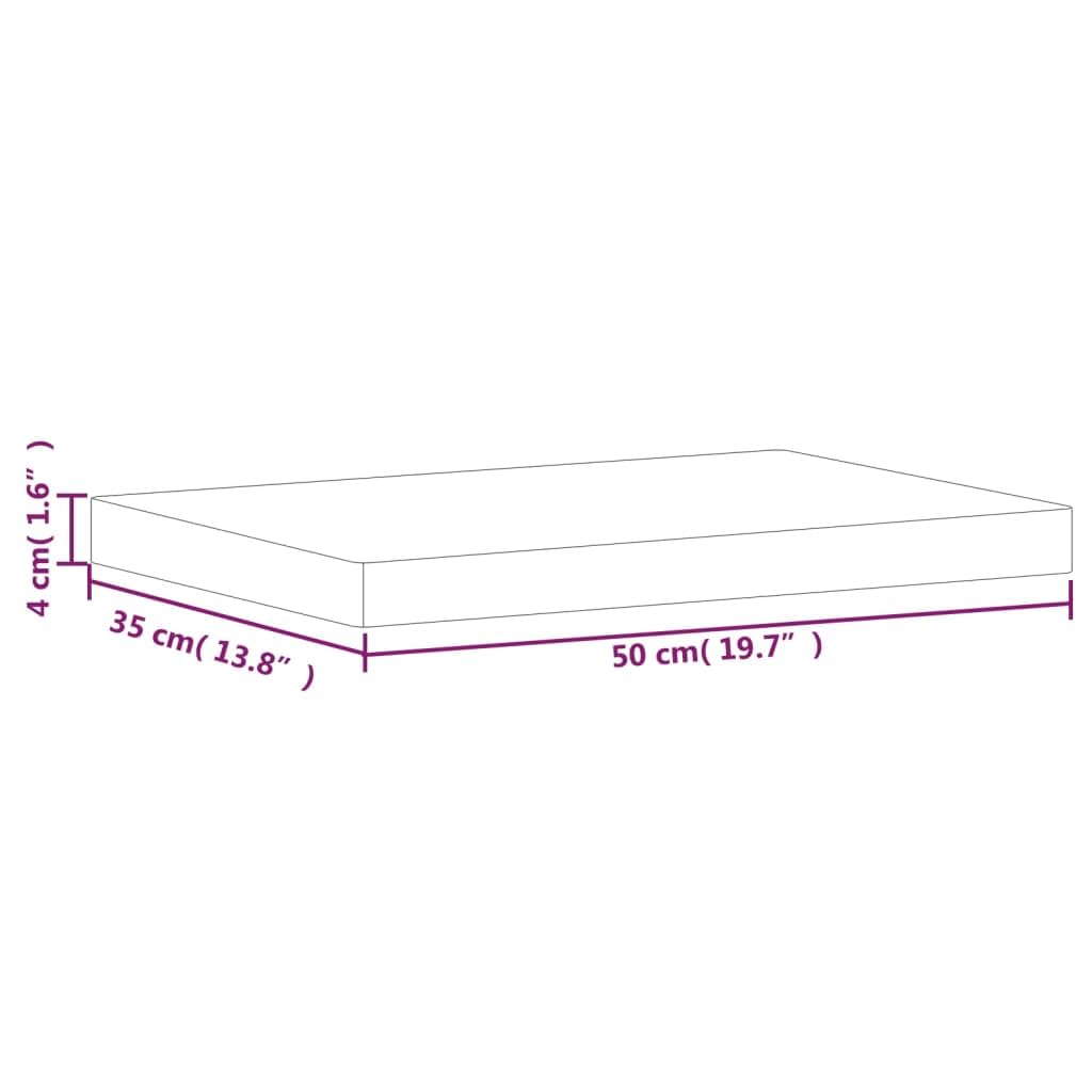 Solivagant Schneidebrett 50x35x4 cm Massivholz Buche, Küche Esszimmer,Küchenhelfer -utensilien,Schneidebretter, 6.08 kg-355996