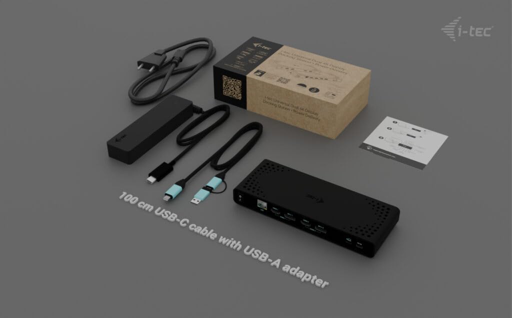 I-Tec - Dockingstation - UsB-C / Usb4 / Thunderbolt 3 / Thunderbolt 4 - 2 X Hdmi, 2 X Dp++ - 1gbe - 100 Watt - Europa (cadua4kdockpdb100)