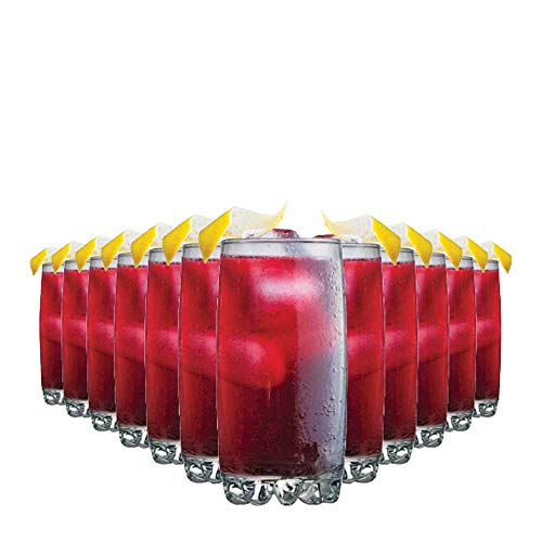 Jogo de Copos Para Água Suco Riviera Long Drink Vidro 385ml 12 Pcs - Ruvolo