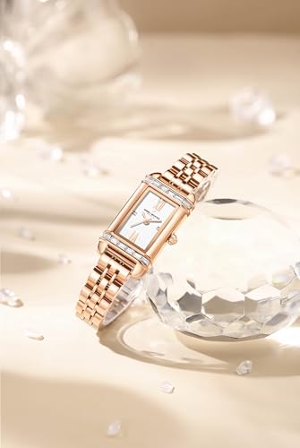 Image of Daniel Hechter Paris Louvre Collection Square Dial Watch for Women with Roman Indices and Stainless Steel Strap-DHW2006