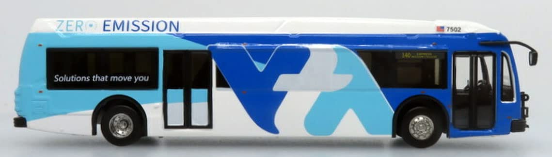 Amazon.com: Iconic Replicas Proterra Catalyst ZX5 Diecast Bus from