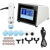 Extrakorporales Stoßwellentherapiegerät,2 IN 1 professionelles ED-Stoßwellentherapiegerät zur Schmerzlinderung bei Sportverletzungen, Muskelmassagegerät,Energie:10–250 MJ,Frequenz:1–16 Hz,C