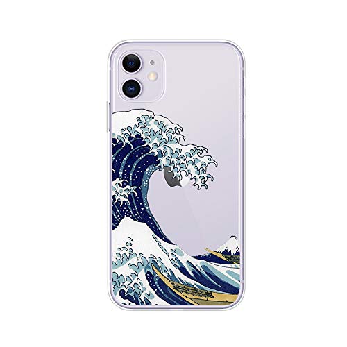 FancyCase Compatible with iPhone 11-New Ocean Pattern Soft Silicone Protective Clear iPhone 11 Case by FancyCase (Wave) FancyCase Compatible with iPhone 11-New Ocean Pattern Soft Silicone Protective Clear iPhone 11 Case by FancyCase (Wave)