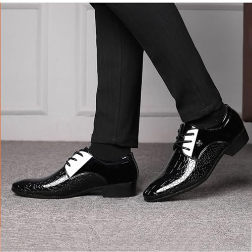 Men's Oxfords Formal Shoes Pointed Toe Business Shoes Non-Slip Brogues Wedding Suit Tuxedo Dress Shoes2
