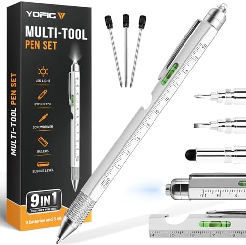 YOFIG Father s Day Gifts, Gifts for Men, 9 in 1 Multi Tool Pen Ga...