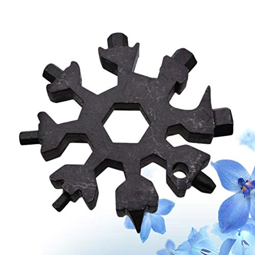 Abridor de garrafa de chave de fenda Yardwe Snowflake multiferramenta portátil externo floco de neve