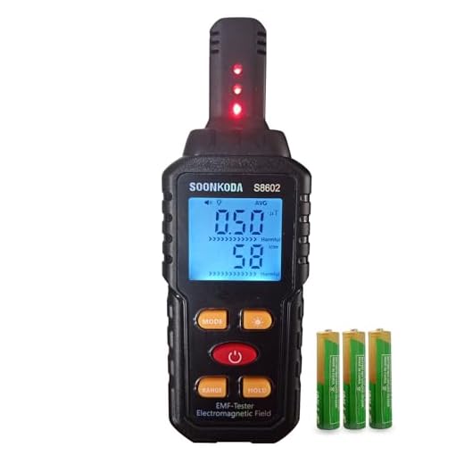 3 in 1 EMF Meter,EMF Reader,Electromagnetic Field Radiation Detector,EMF Tester for Home,EMF Detector with Sound Light Alarm,Ghost Hunting Equipmetent