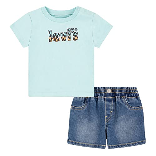 Levi's Lhn Poster Logo conjunto de dos piezas ideal para regalo de bebé