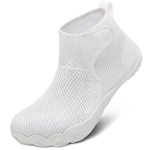 SKASO High Top Water Shoes for Women Men, White 42