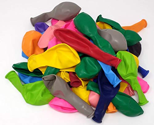 50 globos multicolor de calidad premium, diámetro aprox. 27 cm B85 (tamaño estándar)