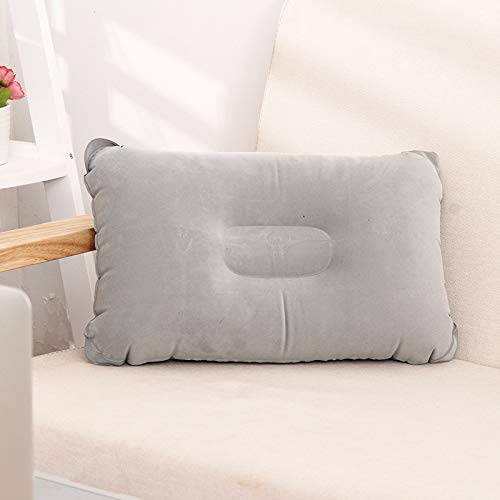 HUIMO Ottoman Pillow, Inflatable Pillow, Grey. (1 Pack)