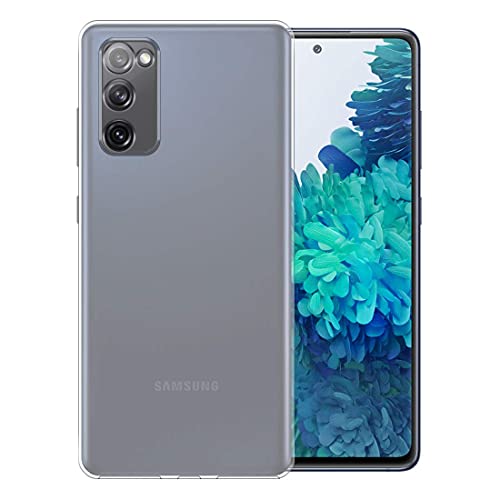 Image of NISHTECH for Samsung Galaxy S20FE Premium Transparent Hybrid Soft Slim Dust Proof Back Case Cover Silicone with Camera Protection