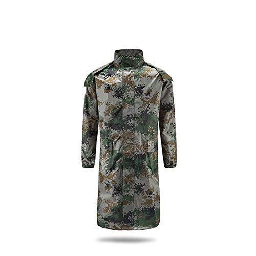 HMJ Poncho Outdoor Camouflage Raincoat Waterproof Poncho L Green