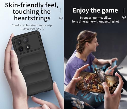 WOKEZ Telefonfodral för Xiaomi Poco X6 Pro - Ljusblå TPU Skydd