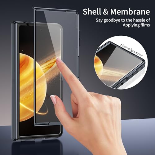 Étui pliable Honor Magic V3 coque protection écran film température tapis AG bleu - 3