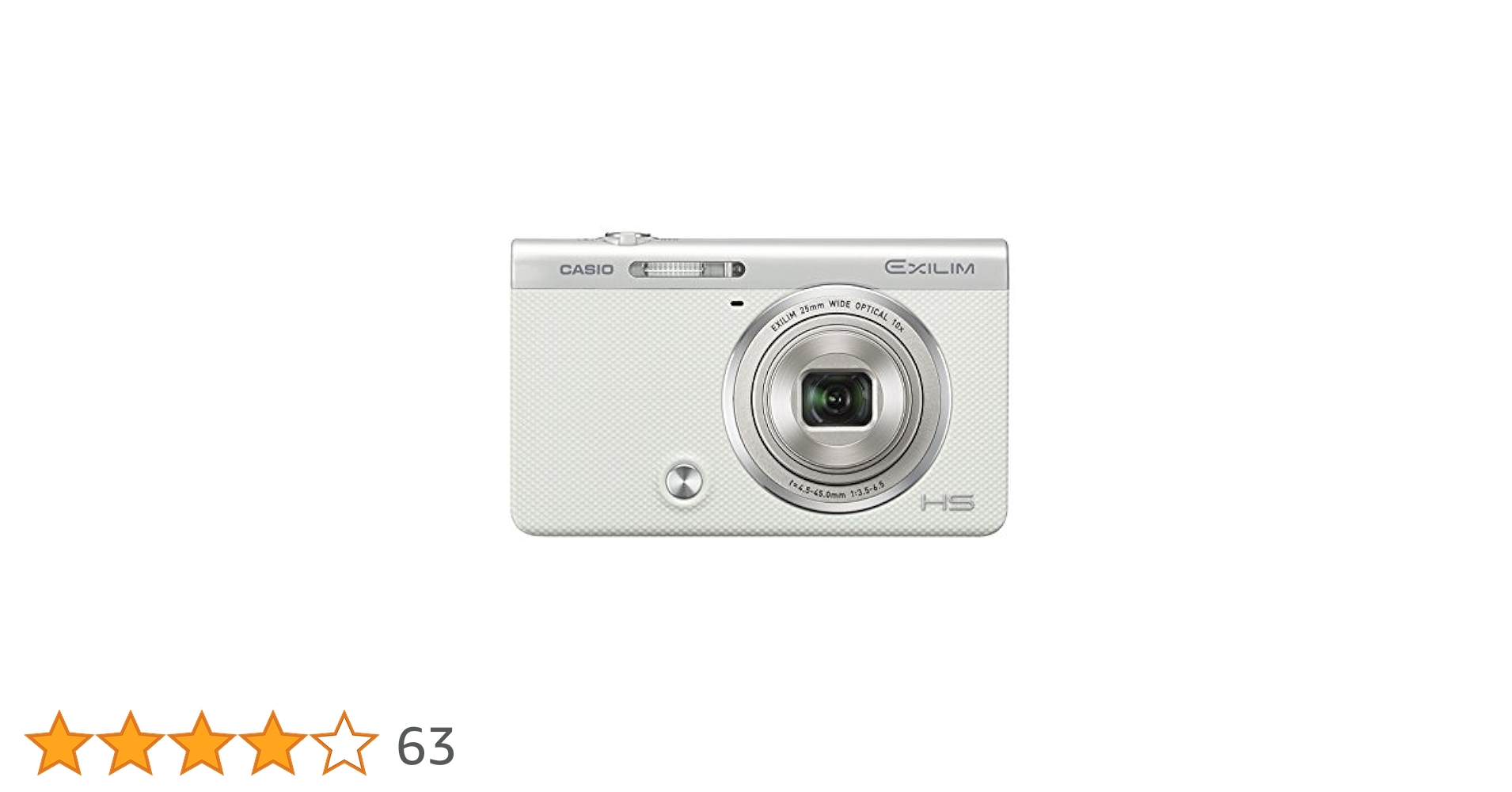 美品 CASIO EXILIM EX-ZR200 デジタルカメラ ホワイト EX-ZR200 - デジタルカメラ - CASIO