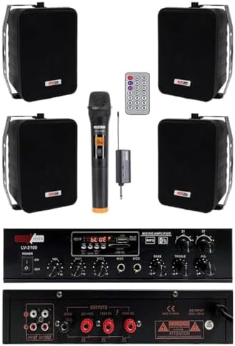 Lastvoice Black Large Plus Paket 3, Hoparlör ve Anfi Anons Ses Sistemi Seti