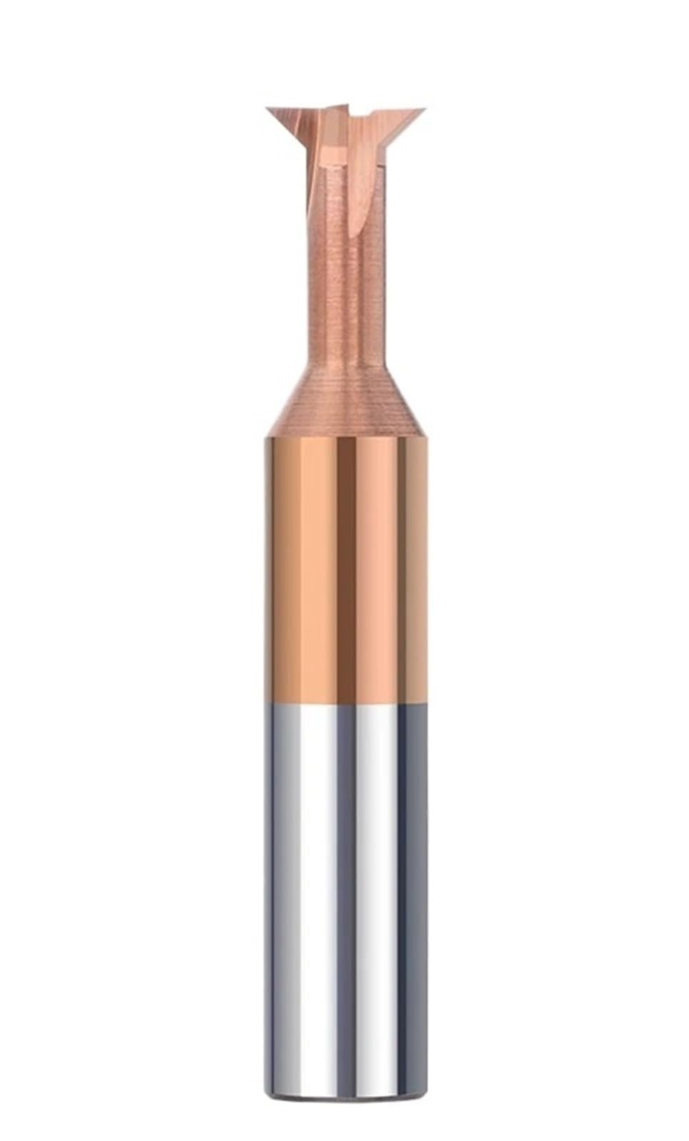Schaftfräser, 45 60 Grad, 1,5–16 mm, Hartmetall-Schwalbenschwanzfräser, Schlitzbearbeitungswerkzeug for Metallfräser(60 Degrees,ALTIAN Coating,8.0mm)