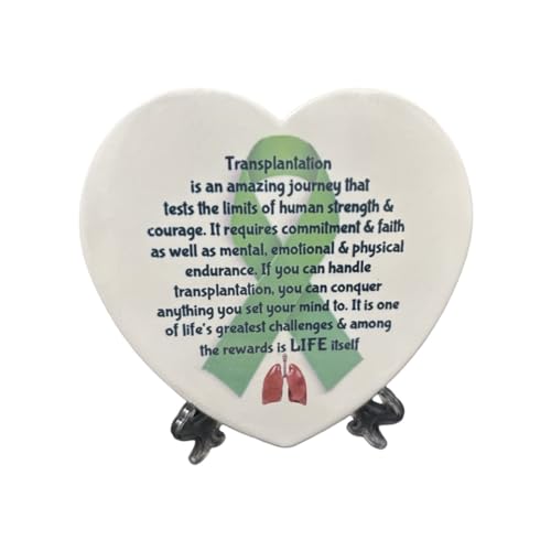 Sublimation Transplant Journey Heart Shaped Display Stand Gift for Transplant