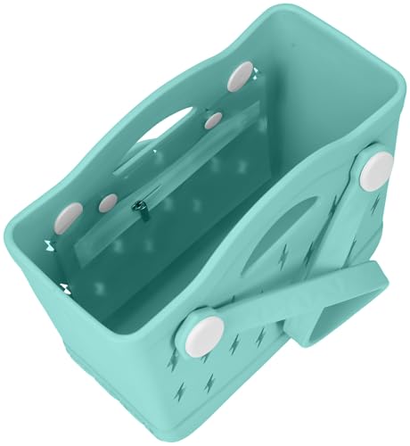 Rubber Beach Tote Bag Small, Waterproof Modern Design Double Handle Travel Pool Swim EVA Bag3