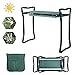 Produktbild upstartech Gartenhocker,Kniebank,2-in-1Garten Kniebank, Faltbarer Gartenhocker mit Werkzeugtasche Eva-Schaumstoff im Freien Kniehebel 23.5x10.9x19.3 in (Kniender Hocker)