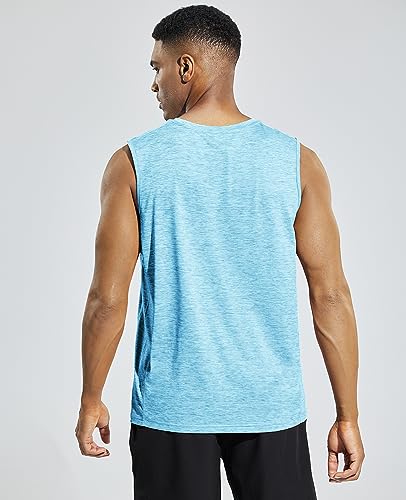 Image of MIER Men's Sleeveless Tank Top Dry Fit Workout Muscle Tee Shirt for Running Athletic Gym Sports Training, Moisture Wicking