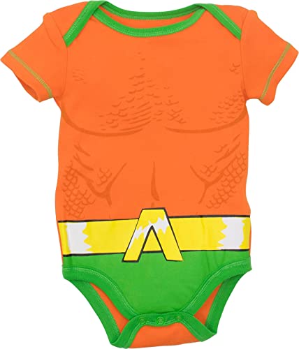 DC Comics Justice League Baby 5 Pack Costume Bodysuits Newborn to Infant Sizes (0-3 Months - 24 Months)4