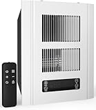 Infandy Electric Wall Heater for Indoor Use, 120V Wall Heater with Thermostat, Remote Control, 3 Heating Modes, 9H Timer, Child Lock, Overheat Protection, Suitable for Bathroom, 1500W, Hardwired