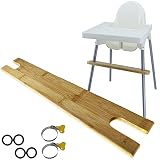 High Chair Footrest, Adjustable Non-Slip Natural Wooden Foot Rest for Baby HighChair Footrest, Foot
