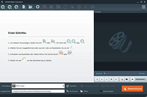 AVCHD Video Converter - Umwandlung, Bearbeitung, Konvertierung für über 50 Formate in jedes beliebige Video und Audio Format - gutes Programm zur Unterstützung beim Video Schnitt - für Windows 11, 10 / 8.1 / 8 / 7 - Image 4