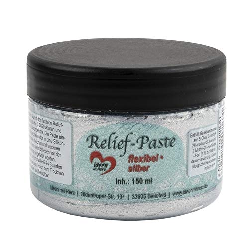 Ideen Mit Herz - Pasta Flessibile Per Rilievi, 150 Ml (Argento)