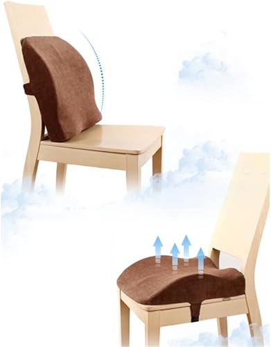 Miniatura 2 de QUANJJ Office Cushion Lumbar Cushion Car Lumbar Pillow Chair Lumbar Seat Cushion Thickened Pillow Backrest
