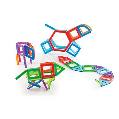 Guidecraft Powerclix Frames Magnetic Building Toys Set - 48 Piece, Stem Skills Development Toy #TOP6