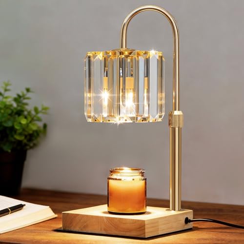 Yuichoy Candle Warmer Lamp with Timer, Dimmable Electric Candle Wamer