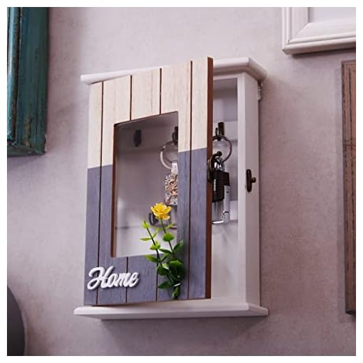 EAZYWAGON Wall Hanging Key Box Key Holder - Home Leaf (5 Hooks) Unique Home Décor Wooden Key Holder with 5 Hooks for Wall Decor Key Organizer